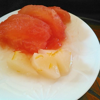 かぶトマト柚子ピールのピクルス